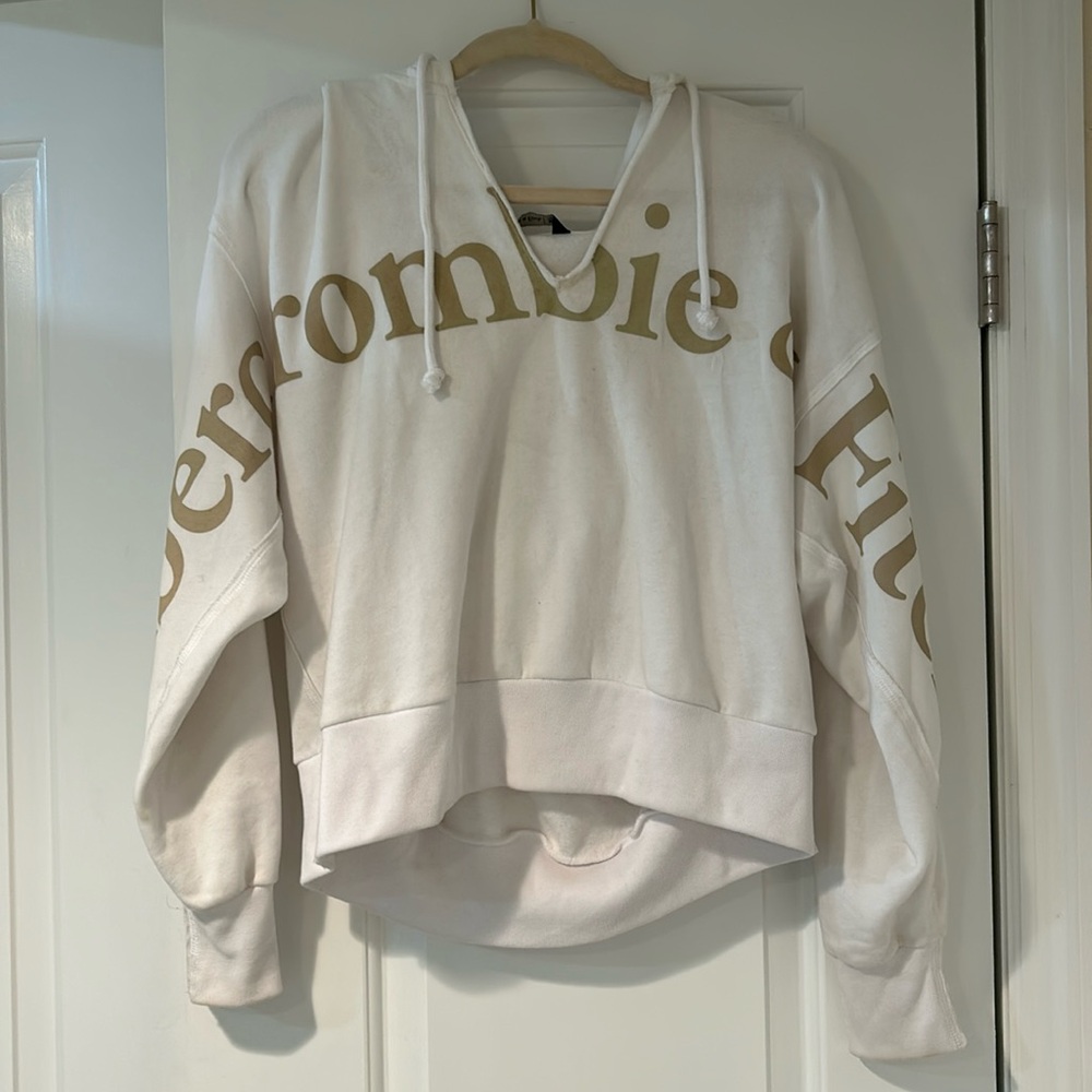 Abercrombie & Fitch soft cozy pull over sweatshirt with drawstring